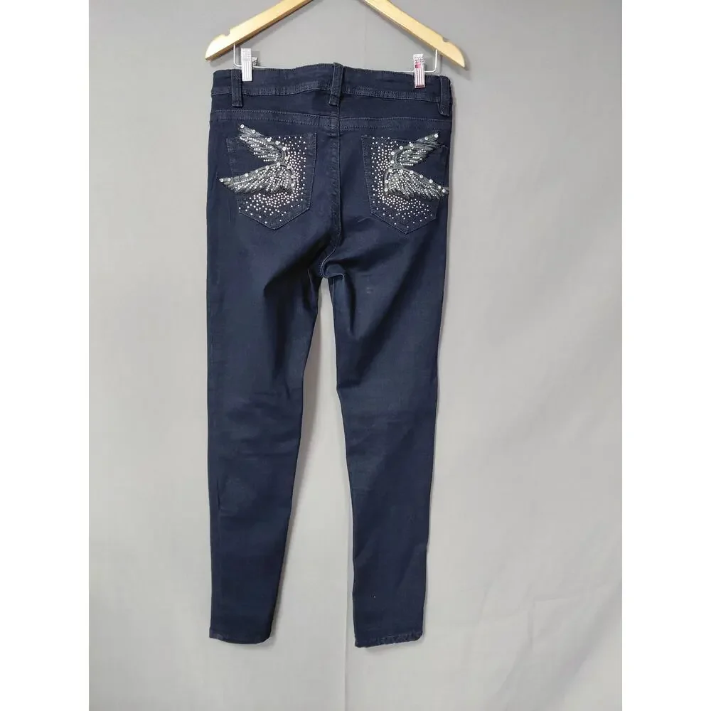 rebel&soul Blue Stretch Jeans  Slim Denim Size 10